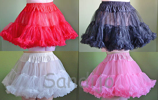 New Layered SOFT TULLE PETTICOAT in 4 Colors & 2 Sizes 714718255552 